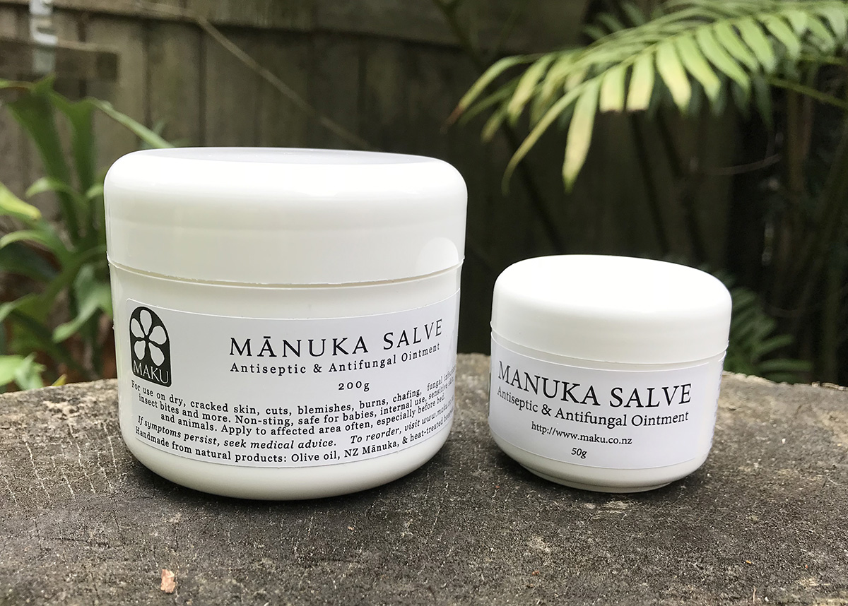 Manuka Salve pots 50g and 200g